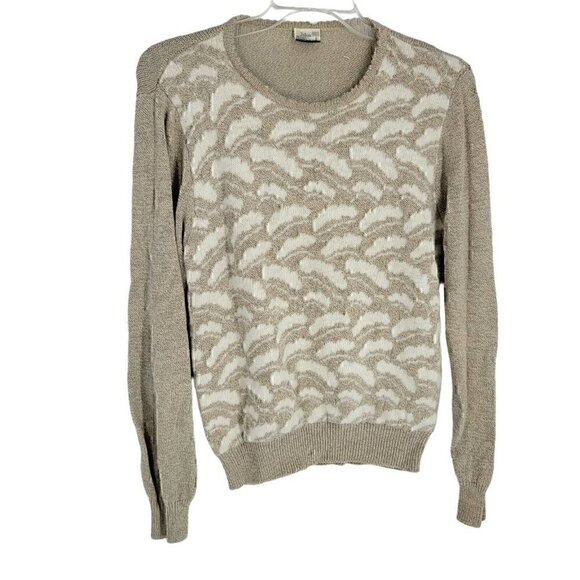 Vintage Angora cotton Blend Sweater Size Large Hand knitted John Bull - Picture 1 of 3